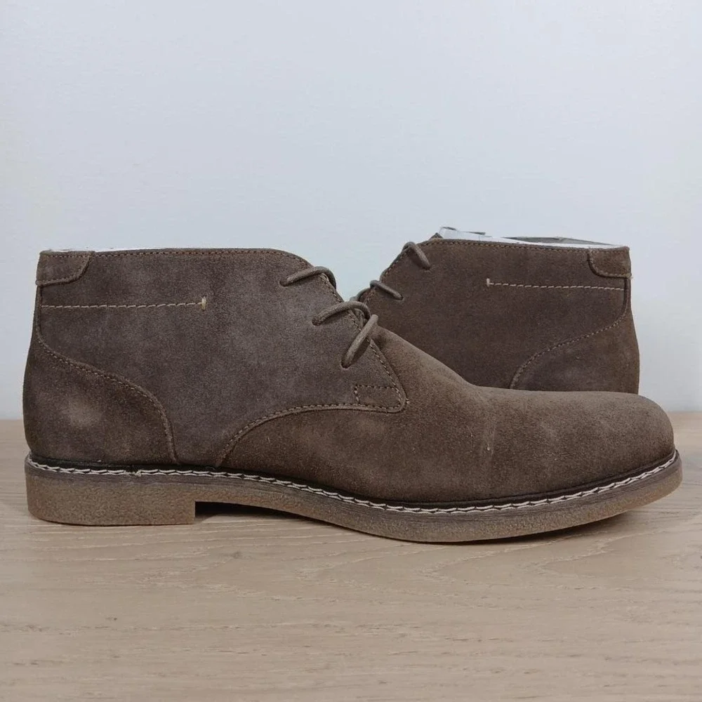Sonoma Goods For Life Boot Men 10 Wide Brown Suede Chukka Lace Up Streetwear